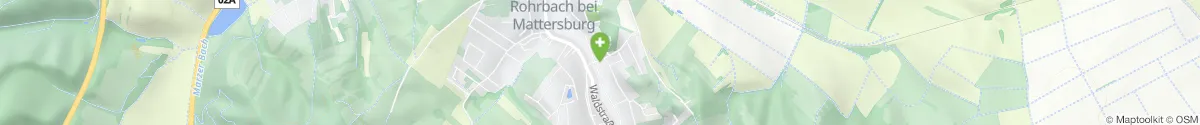 Kartendarstellung des Standorts für Sebastian-Apotheke in 7222 Rohrbach